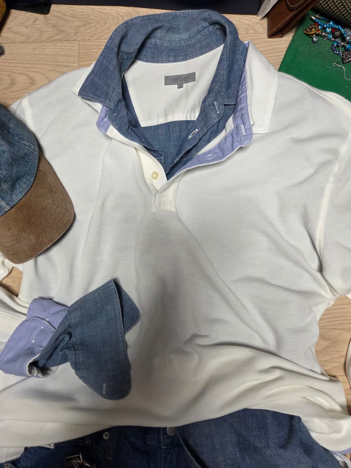 (새상품)BROOKS BROTHERS 긴팔 카라티 티셔츠 슬리브  상품이미지6