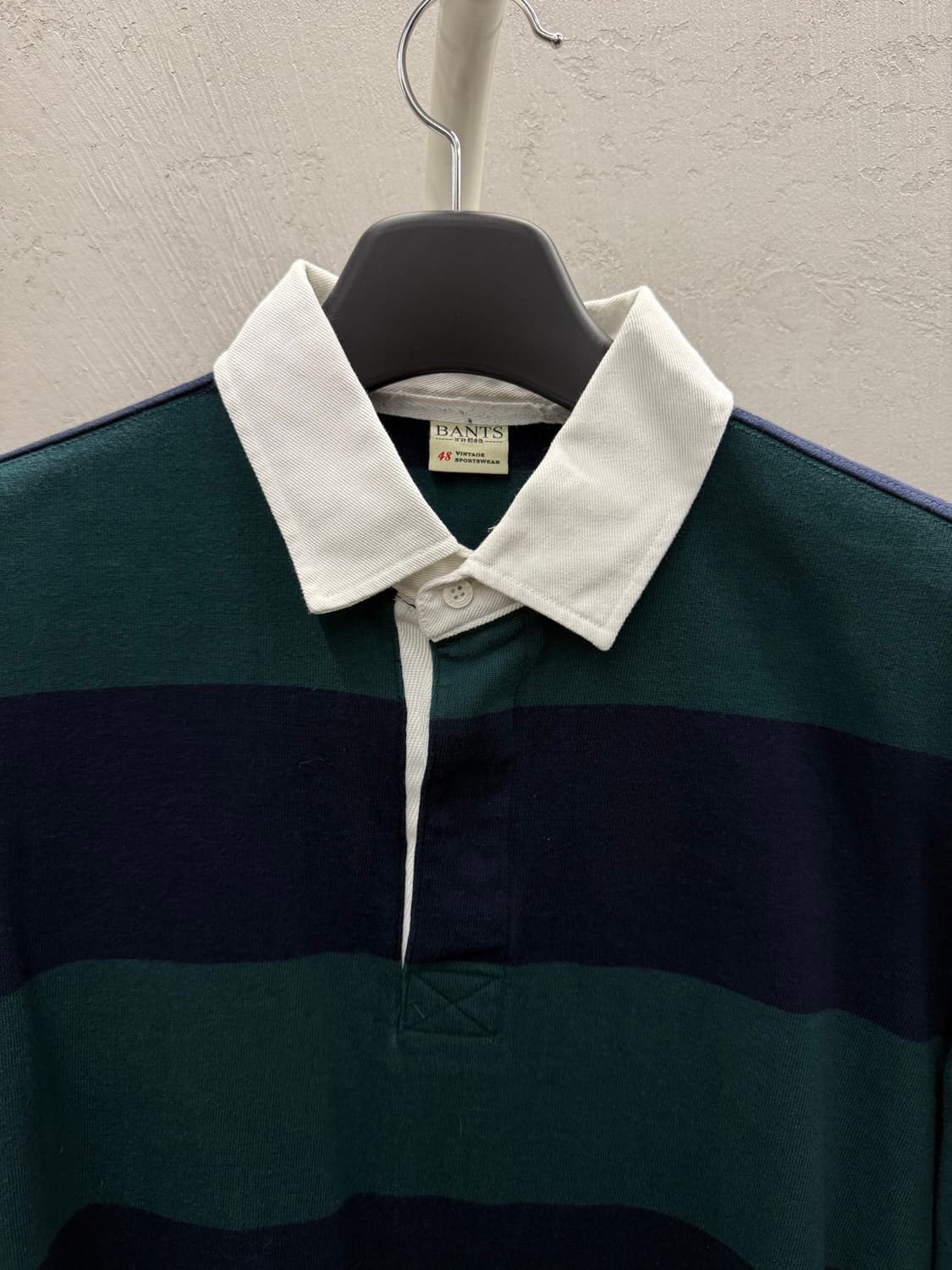 BANTS 반츠 럭비 스트라이프 긴팔 카라 셔츠 48 상품이미지3