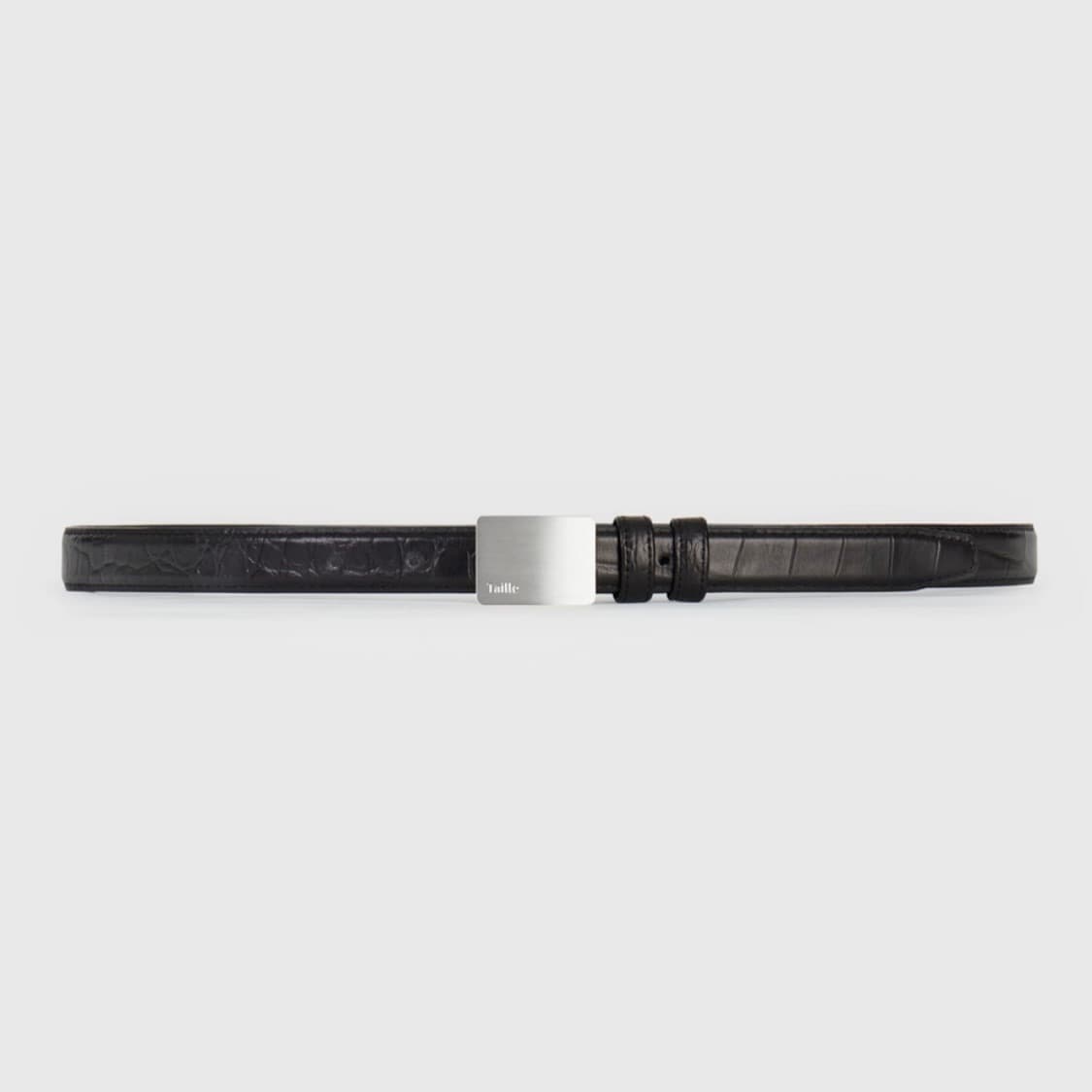 타일레 Taille PARA BUCKLE THIN BELT BLACK 상품이미지1