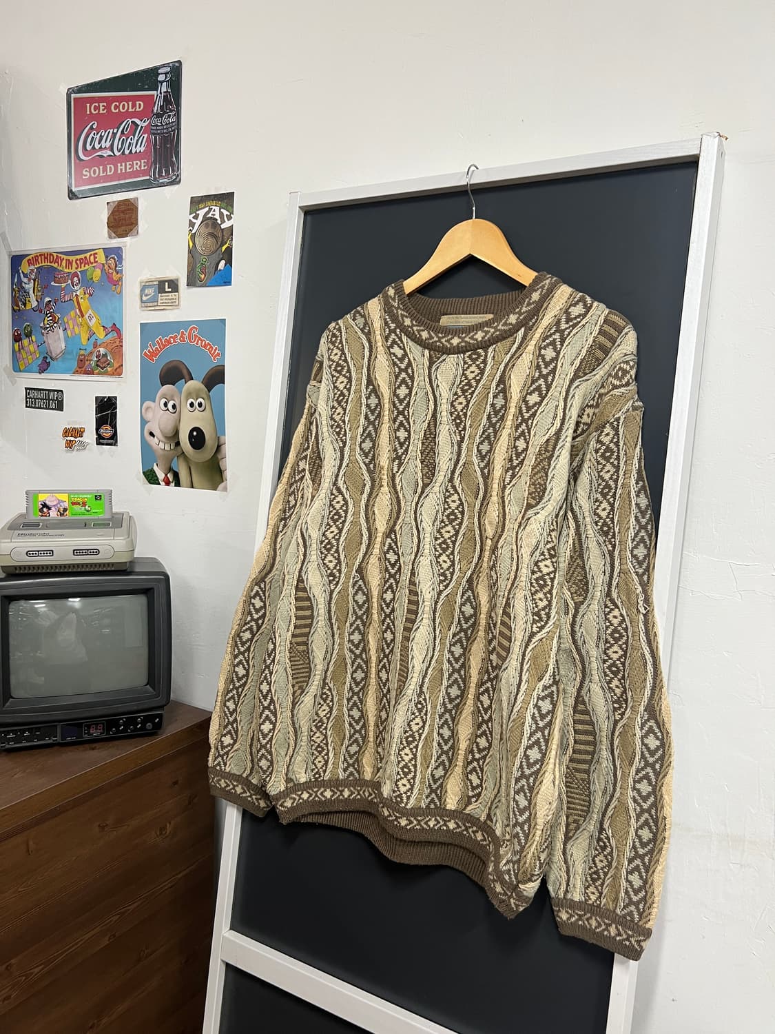 Old Country Vintage 빈티지 케이블 꽈배기 니트 상품이미지1