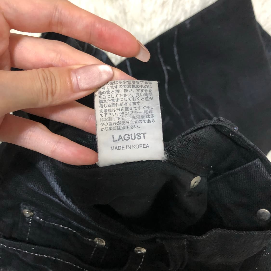 빈티지 글리터 워싱 데님 팬츠 상품이미지10