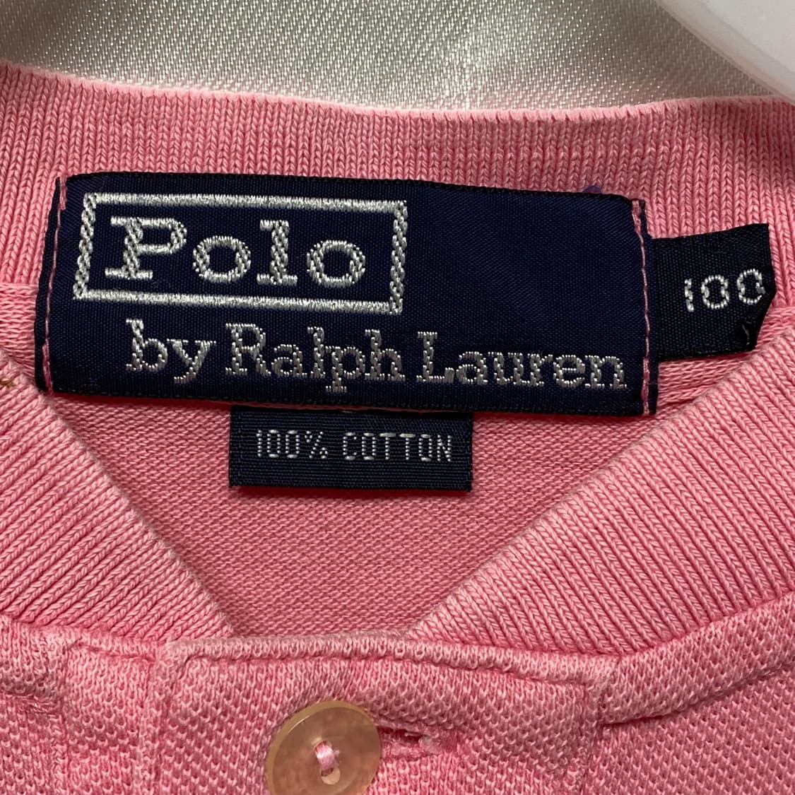 폴로 랄프로렌 헨리넥 티셔츠 핑크 100 상품이미지3