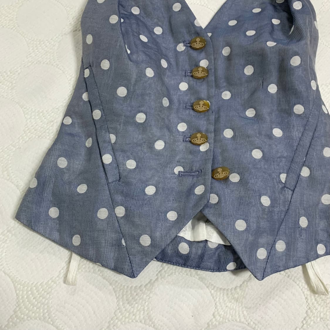 비비안 웨스트우드 도트 홀터넥 베스트 상품이미지7