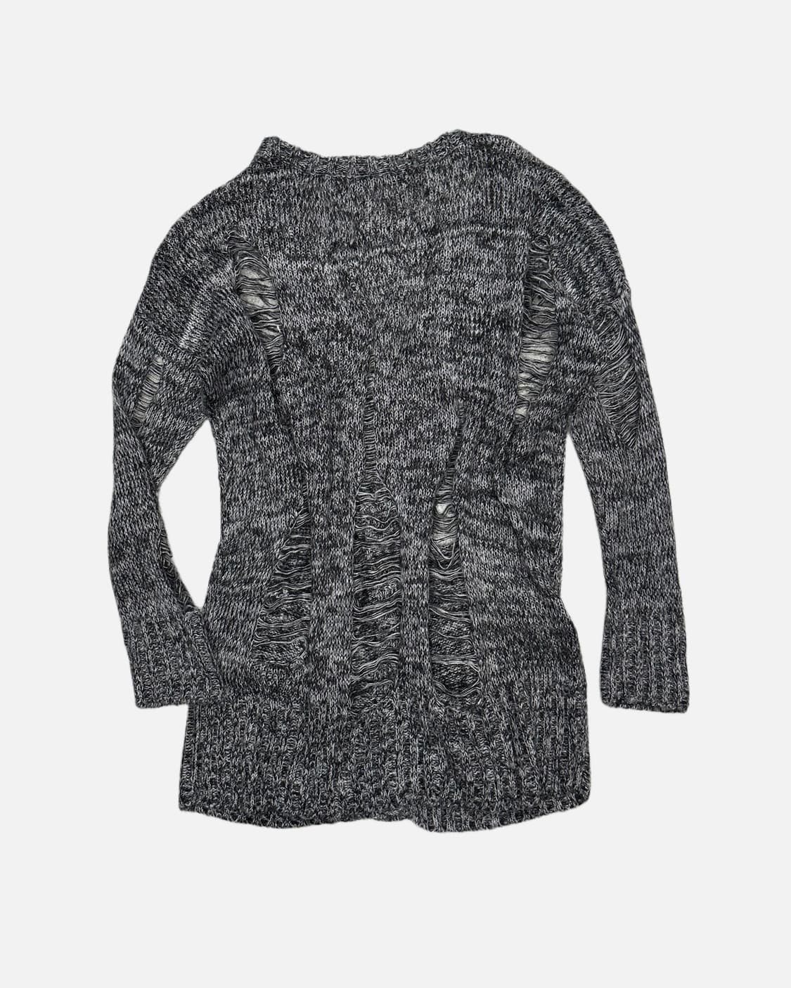 distressed chain knit cardigan 상품이미지5
