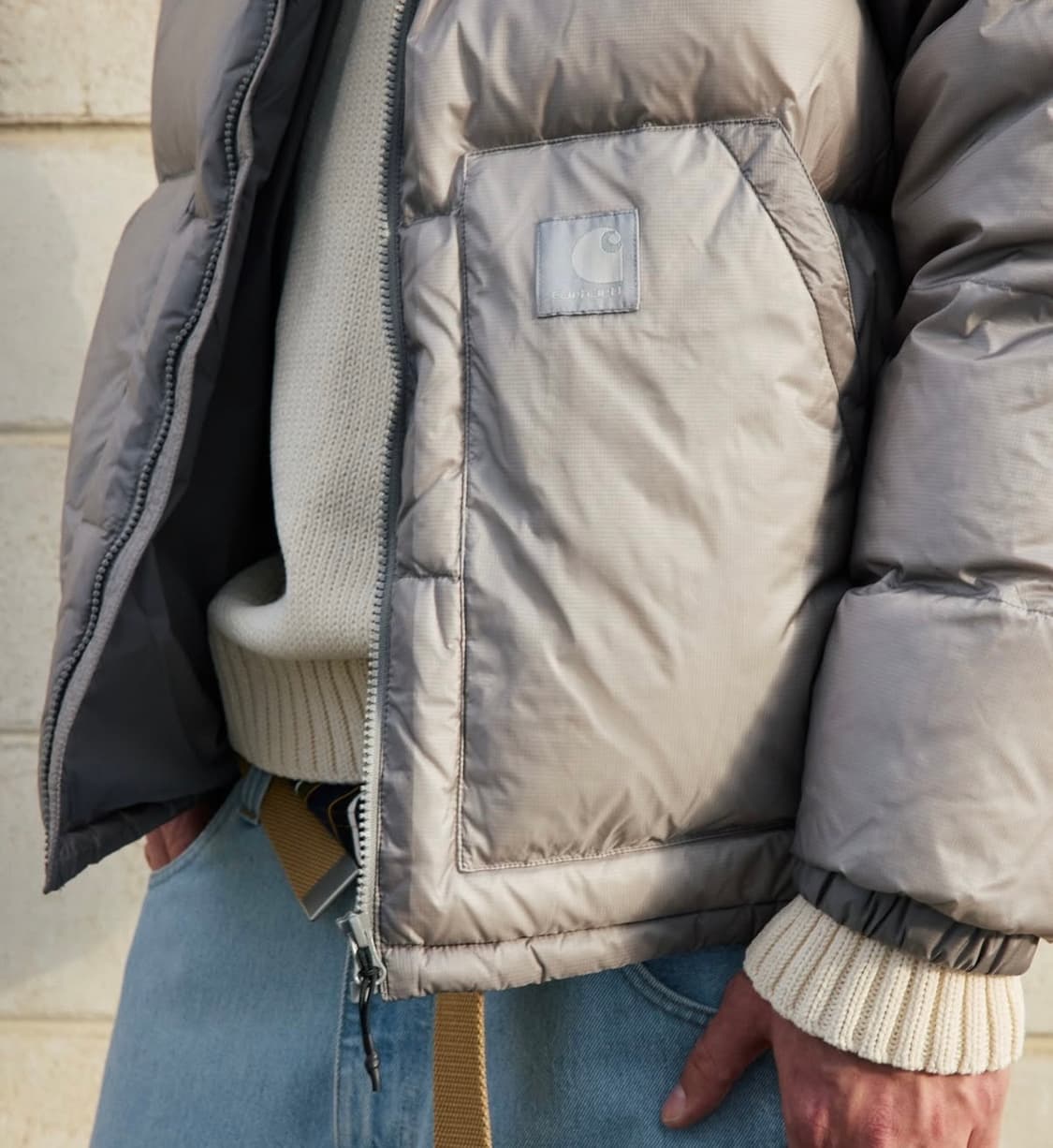 칼하트 휩 패딩 그레이 m 상품이미지3
