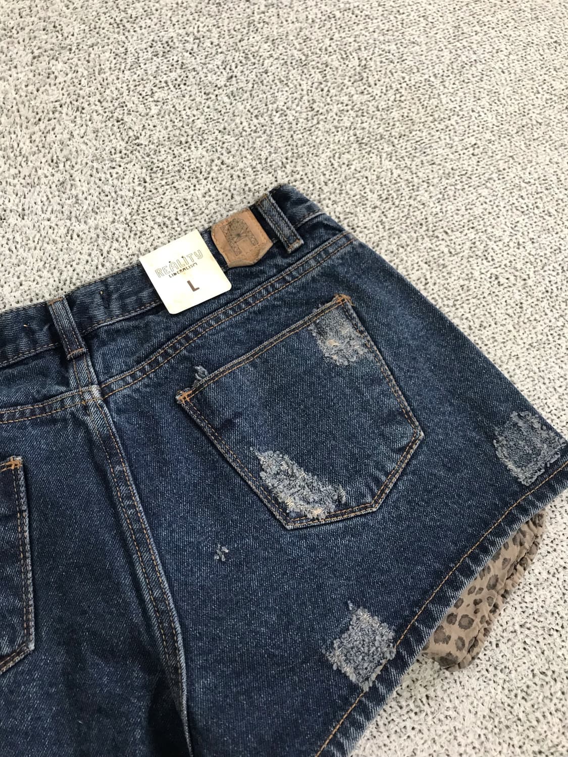 호피 안감 숏팬츠 상품이미지4