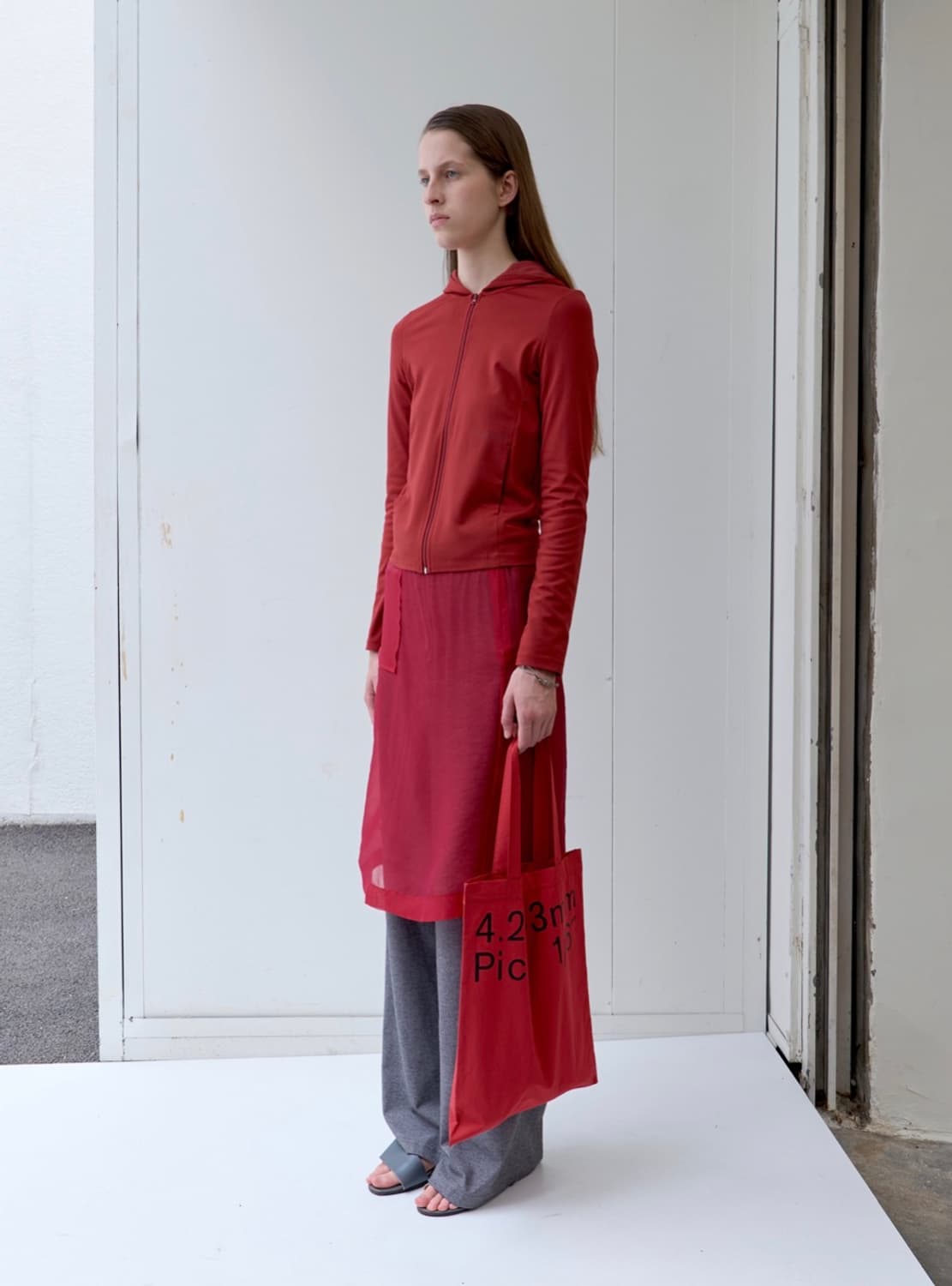 파이카 SLIM FIT HOODED ZIP-UP (red) 상품이미지4