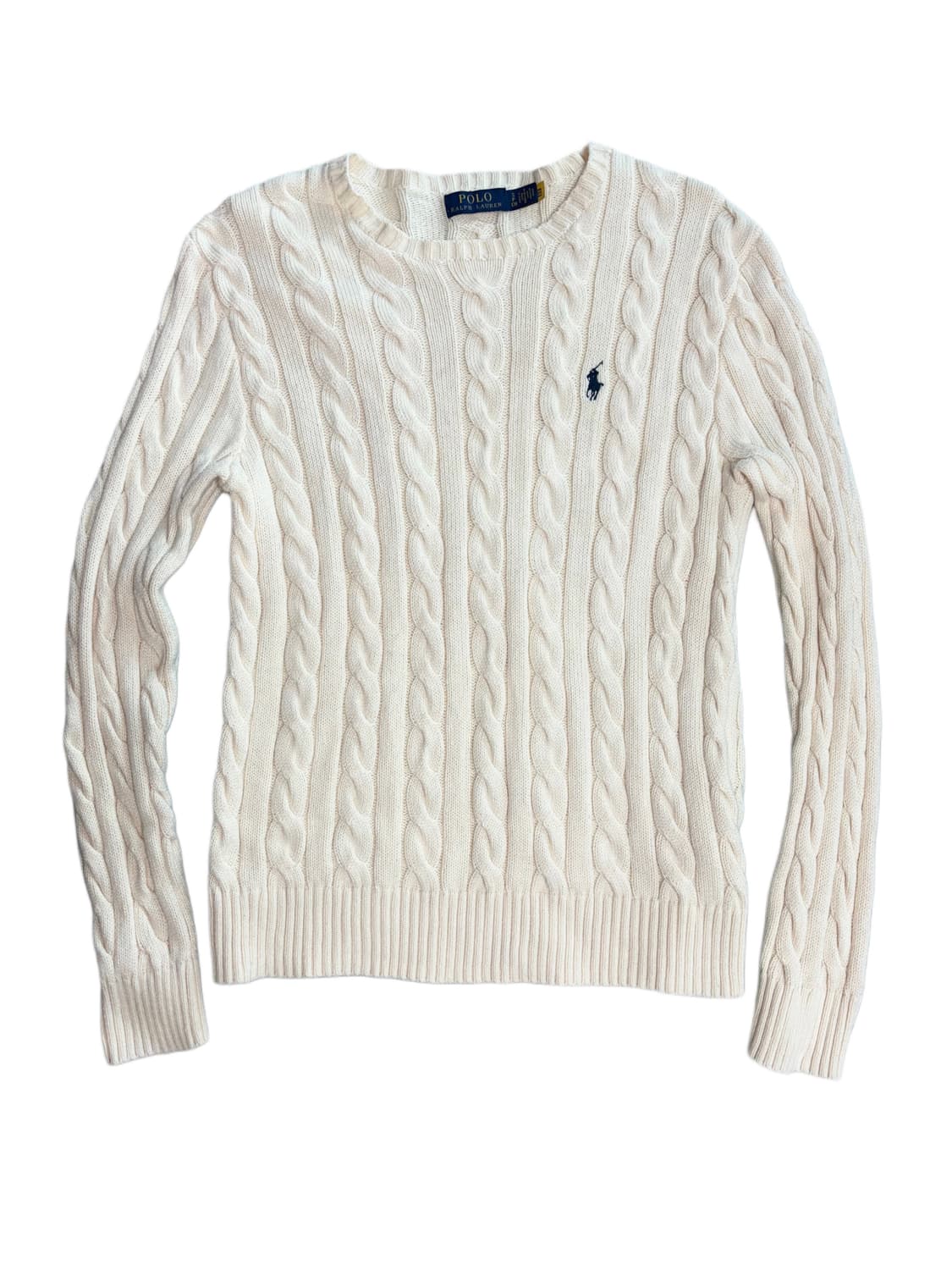 폴로 케이블 니트 코튼 스웨터 상품이미지1