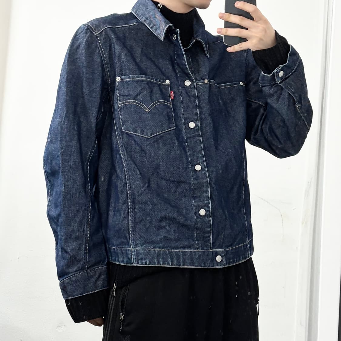 리바이스 엔지니어드 코팅 데님 트러커 자켓 상품이미지4