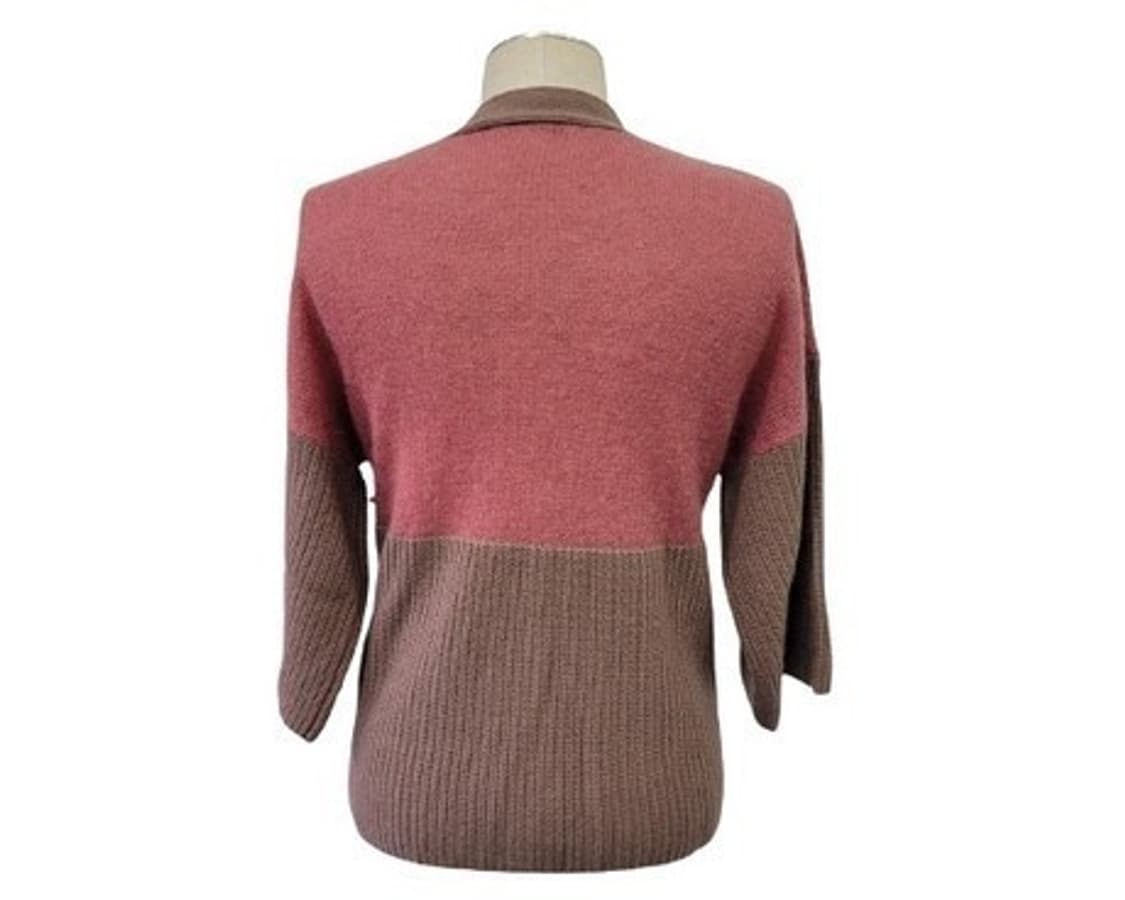 이태리  까라떼레 투톤 캐시미어함유 가디건 7부 M 새상품 상품이미지3