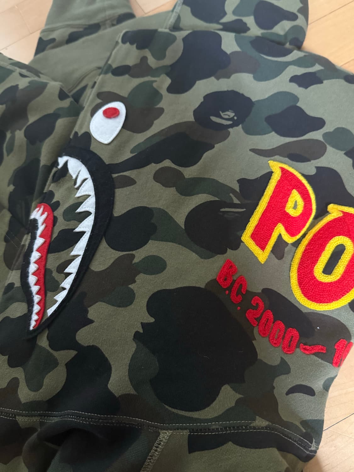 베이프 샤크후드 퍼스트 카모 녹계 3xl 상품이미지4