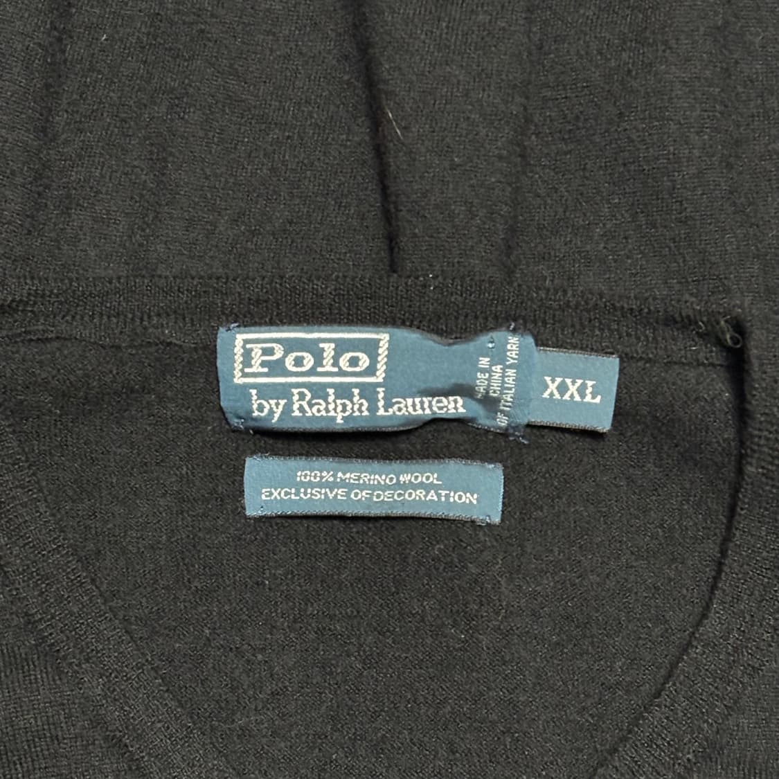 XXL 폴로랄프로렌 메리노울 브이넥 니트 상품이미지4