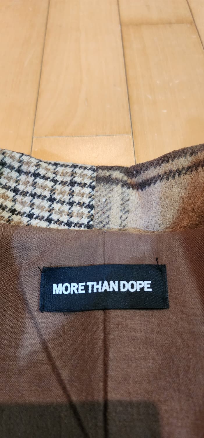 베이지 체크 자켓 XL 상품이미지7