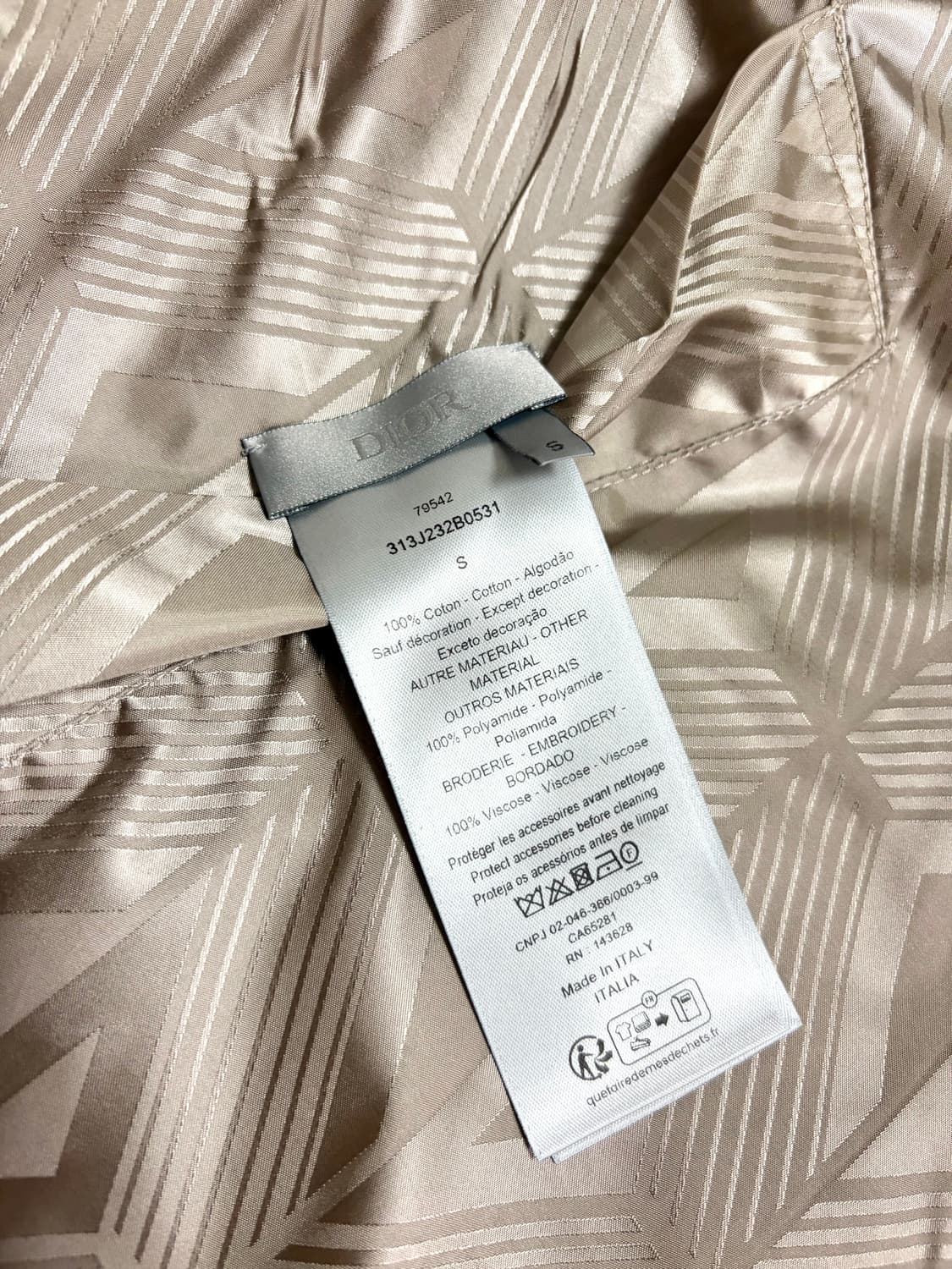 디올 다이아몬드 리버서블 후드집업 상품이미지5