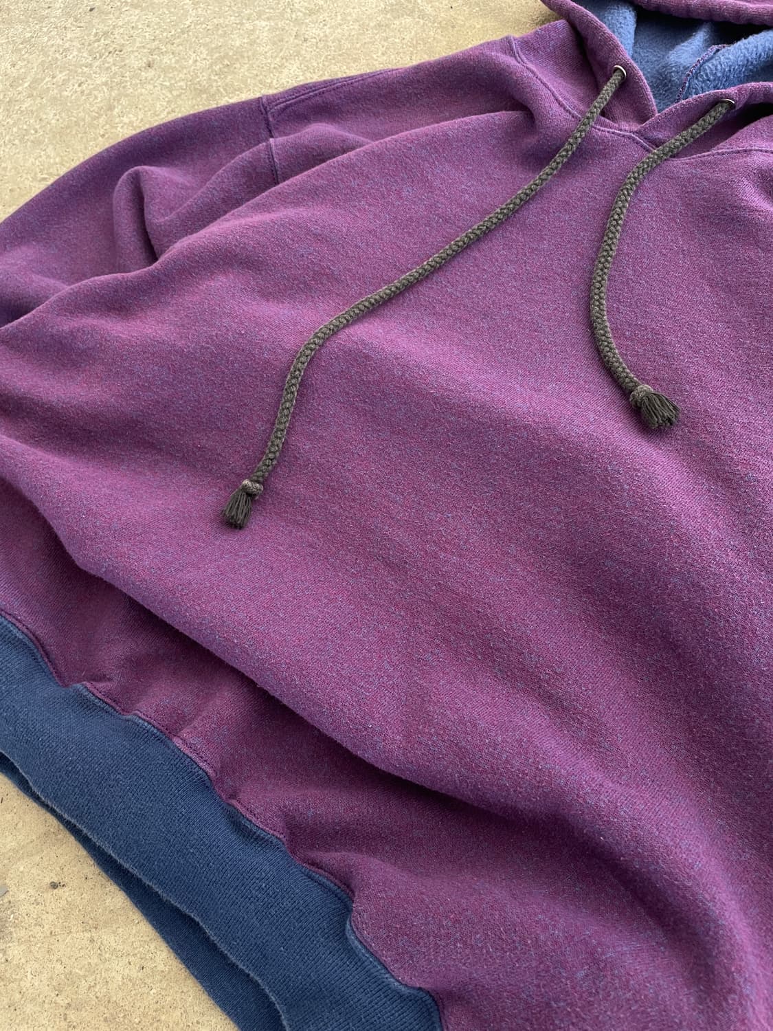90s Duofold Puple Hoodie(USA Made) 상품이미지5
