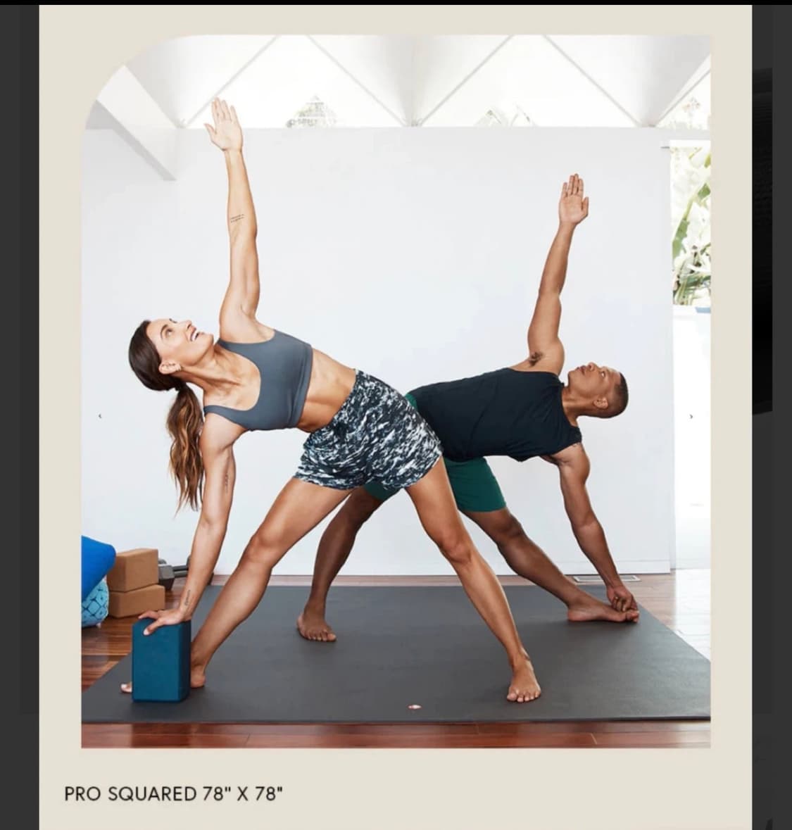 만두카 프로 스퀘어 요가매트 블랙 상품이미지1