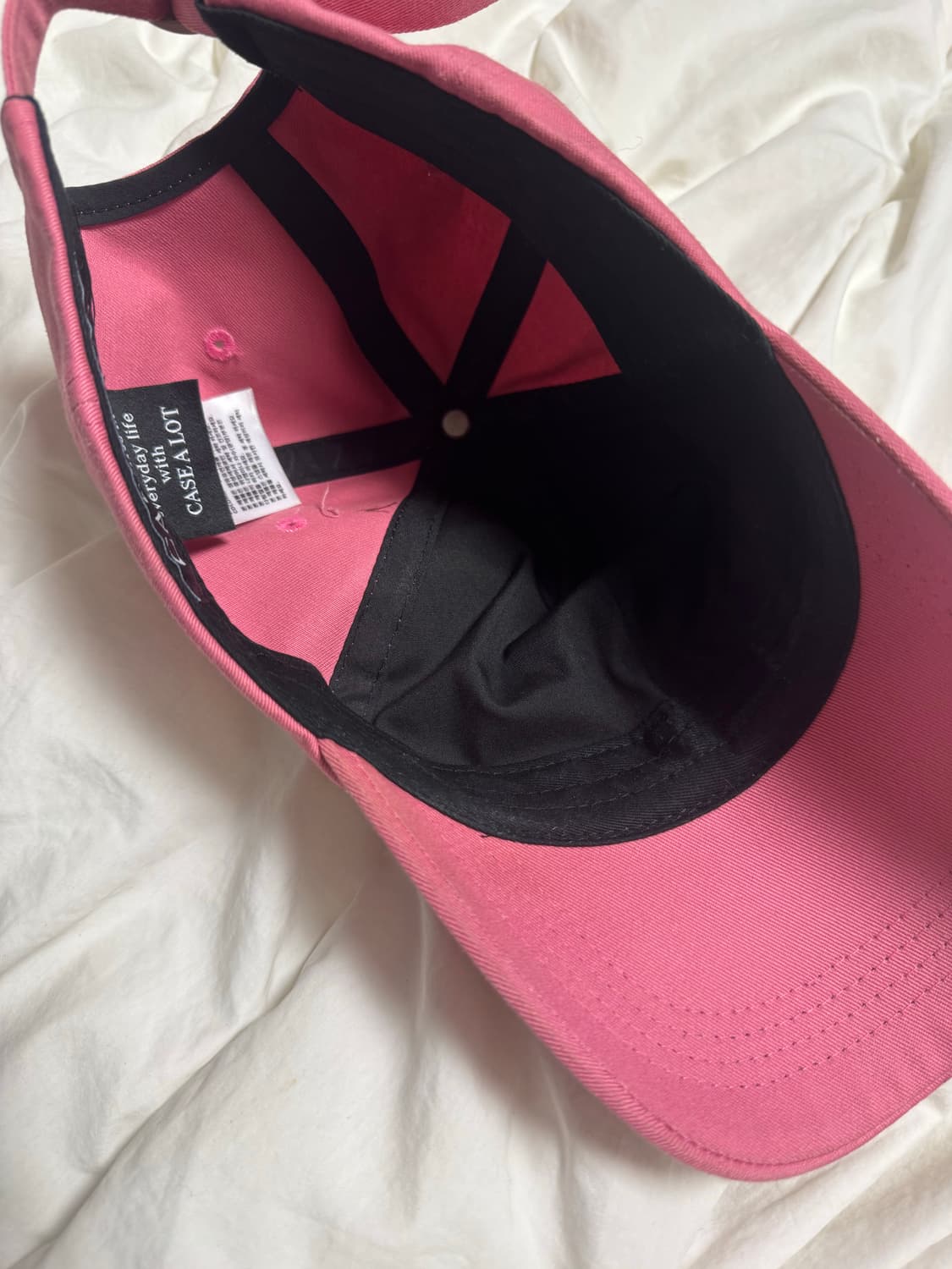 케이스어랏 로고 볼캡 핑크 상품이미지3