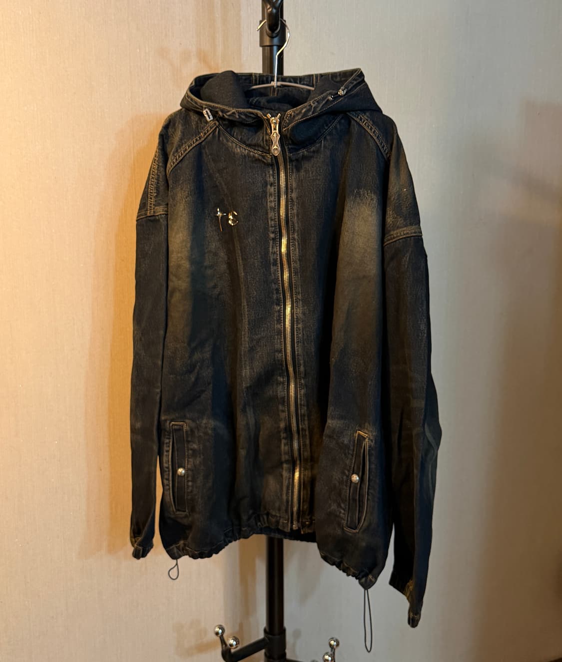 떠그클럽 데님 후드 자켓 상품이미지1