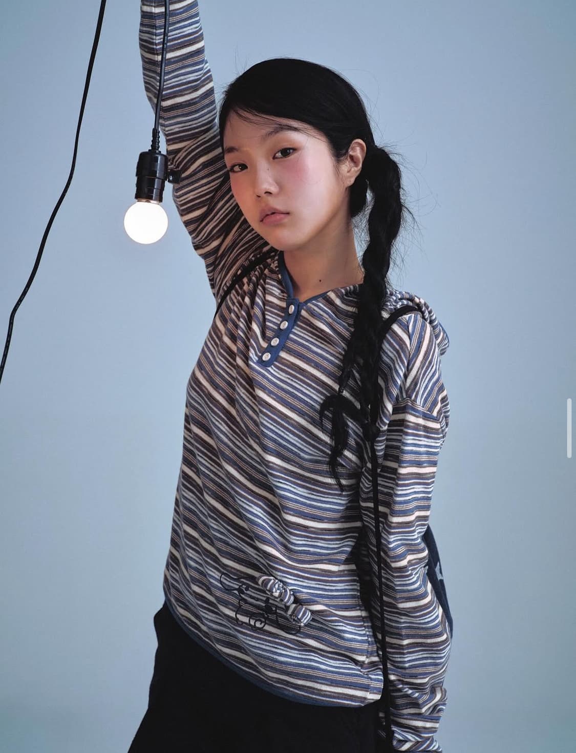 (이번주만 할인) aeae 시나모롤 니트 후드 상품이미지1