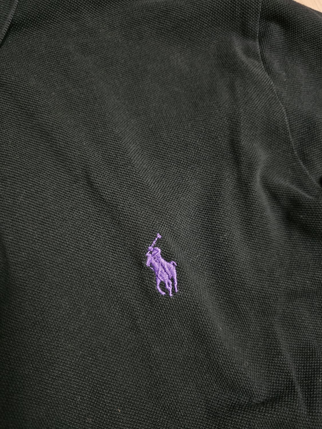 폴로 랄프로렌 긴팔 폴로 셔츠 블랙 L 상품이미지3