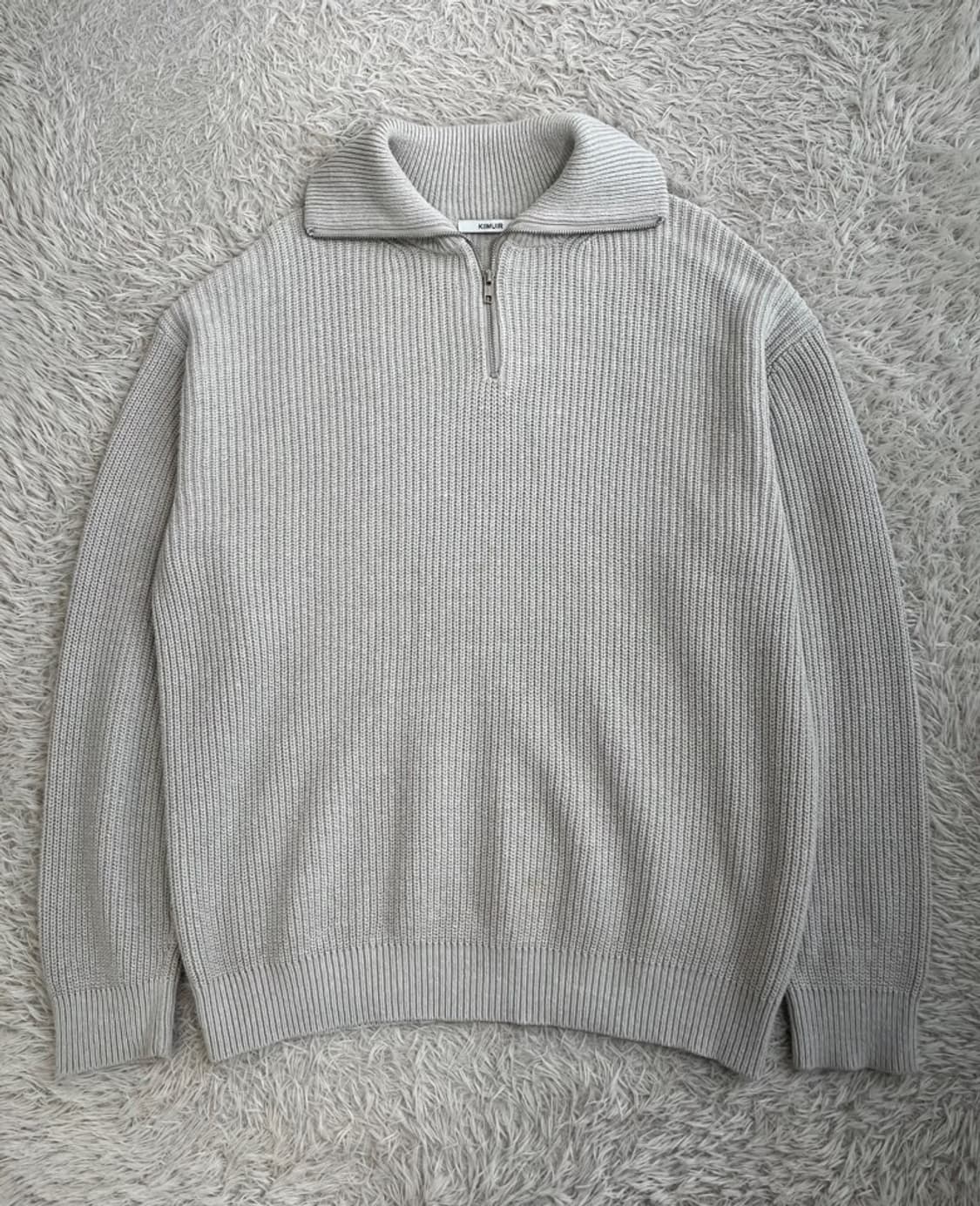 키뮤어 반집업 니트 티셔츠/#3237 상품이미지1