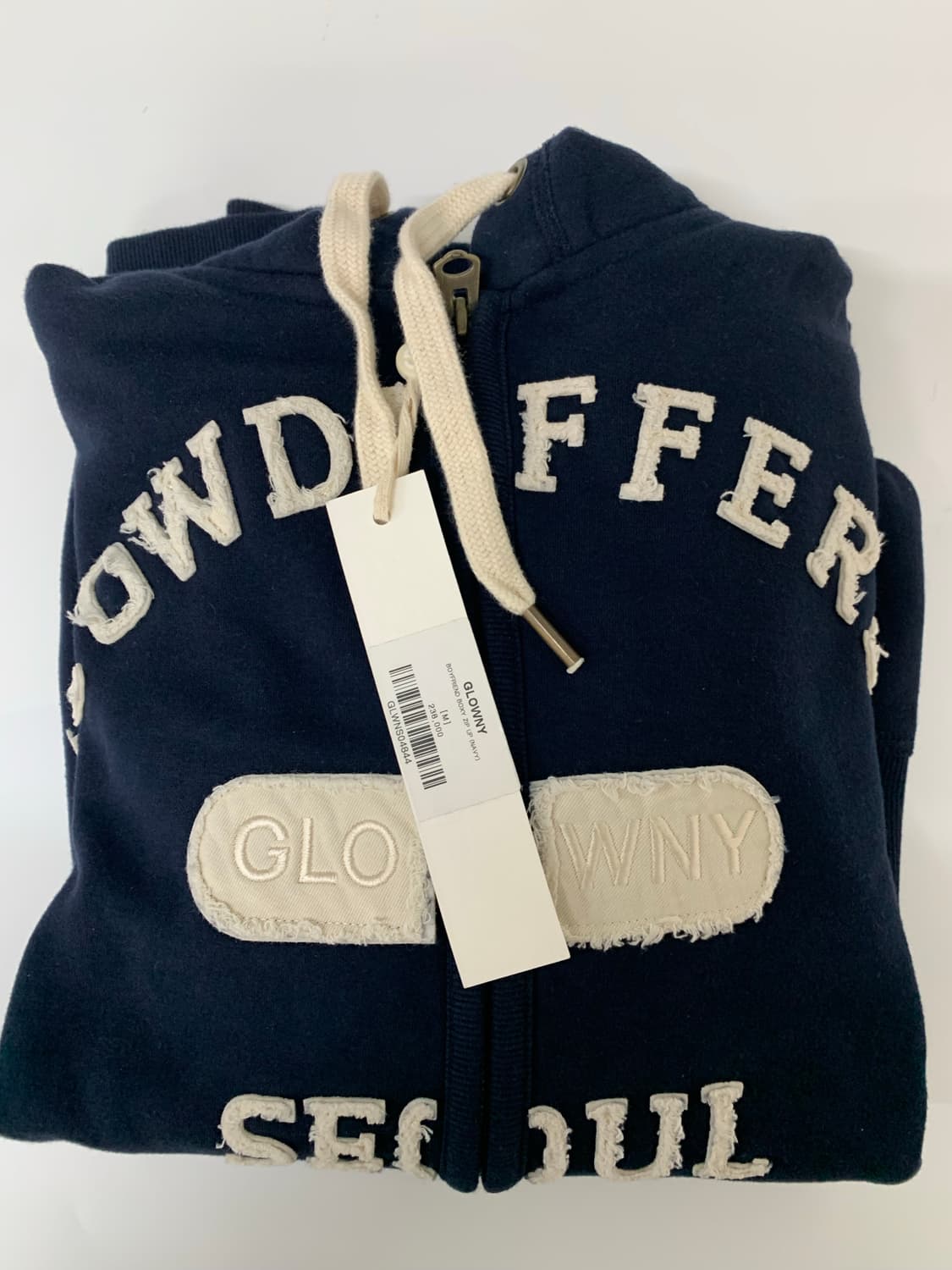 BOYFRIEND BOXY ZIP UP (NAVY) 상품이미지4