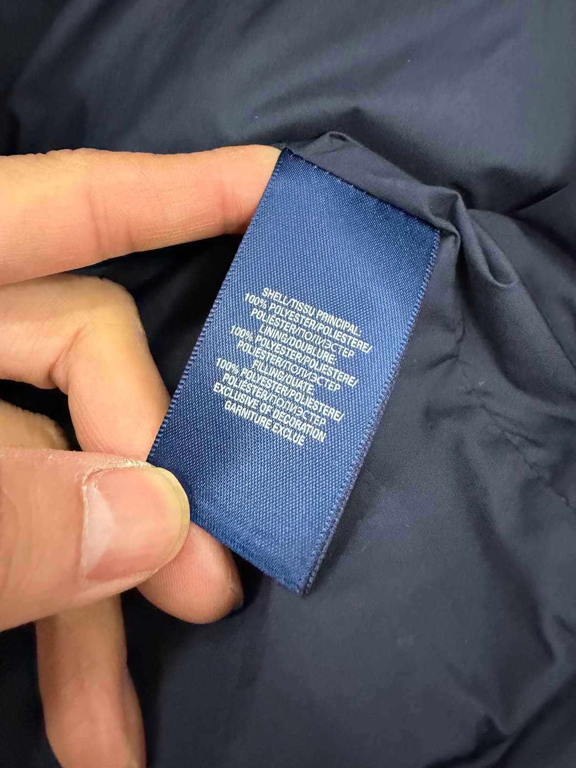 정품) 폴로랄프로렌 주니어 네이비 퀼팅 자켓 L(12-14) 상품이미지7