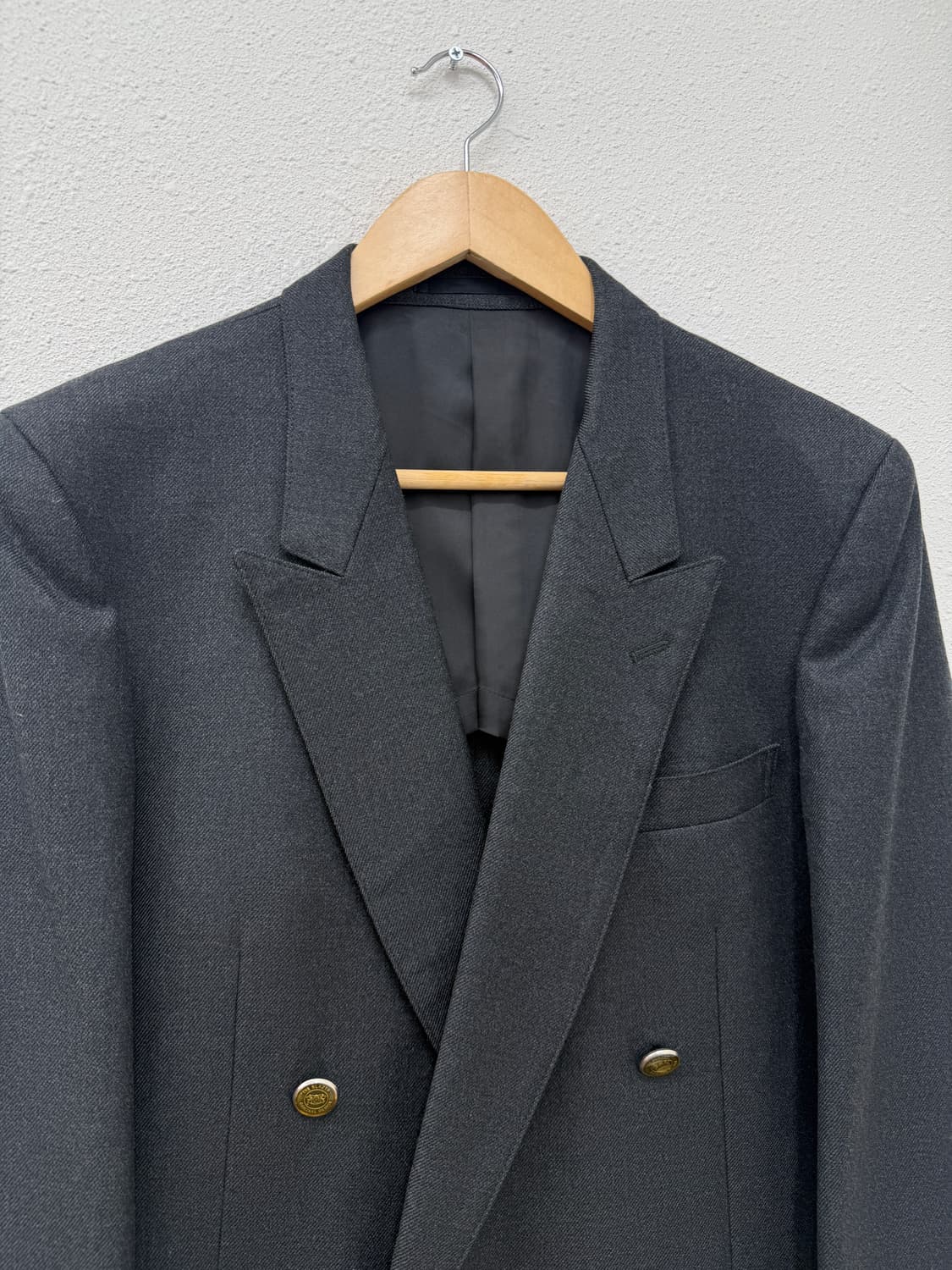 Osk jeff 빈티지 더블 브레스티드 울 블레이저 상품이미지5