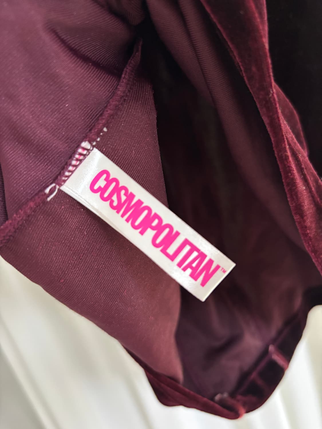 코스모폴리탄 벨벳 리본 슬리브리스 상품이미지4