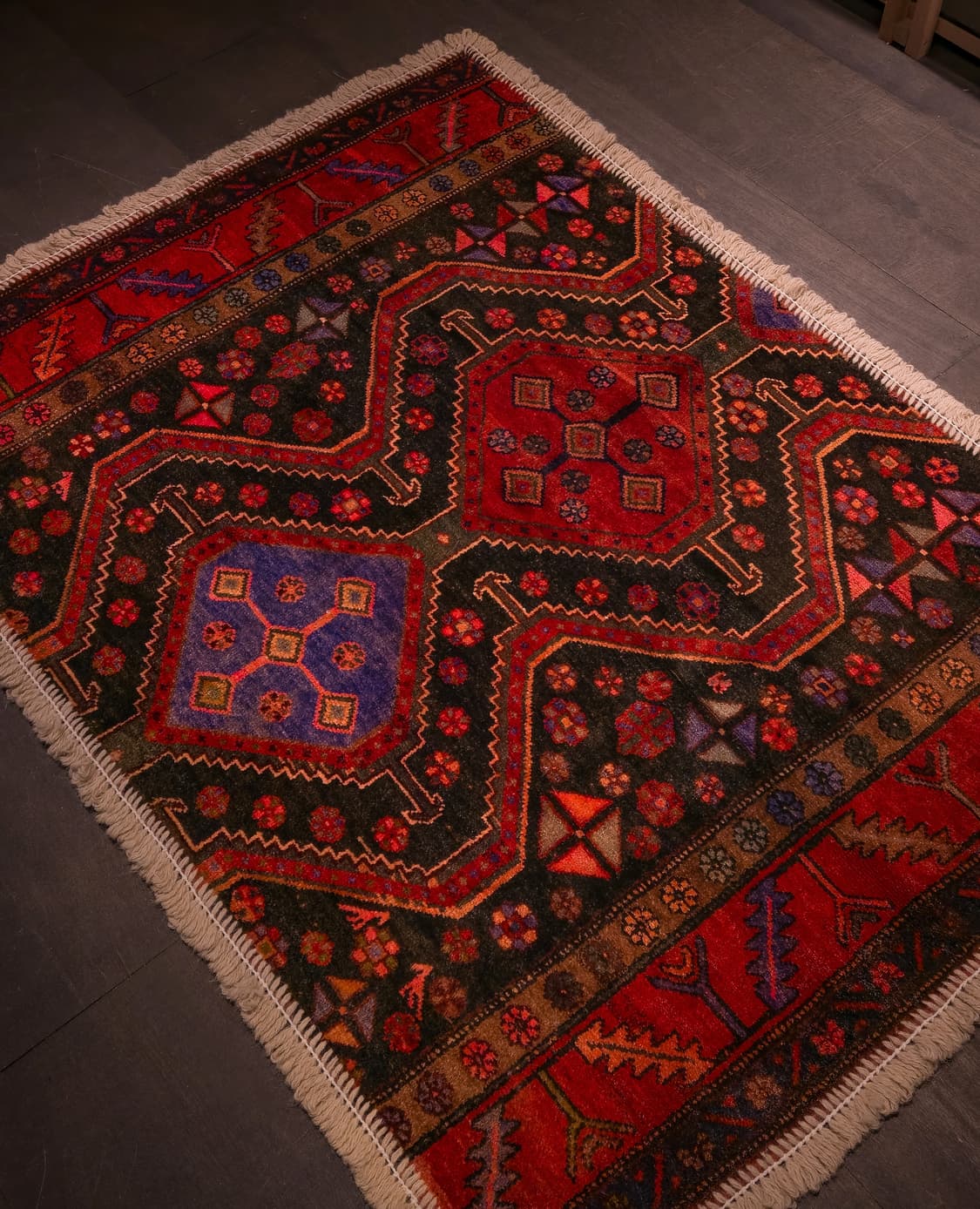 Vintage Qashqai Tribal Rug 7215 상품이미지4