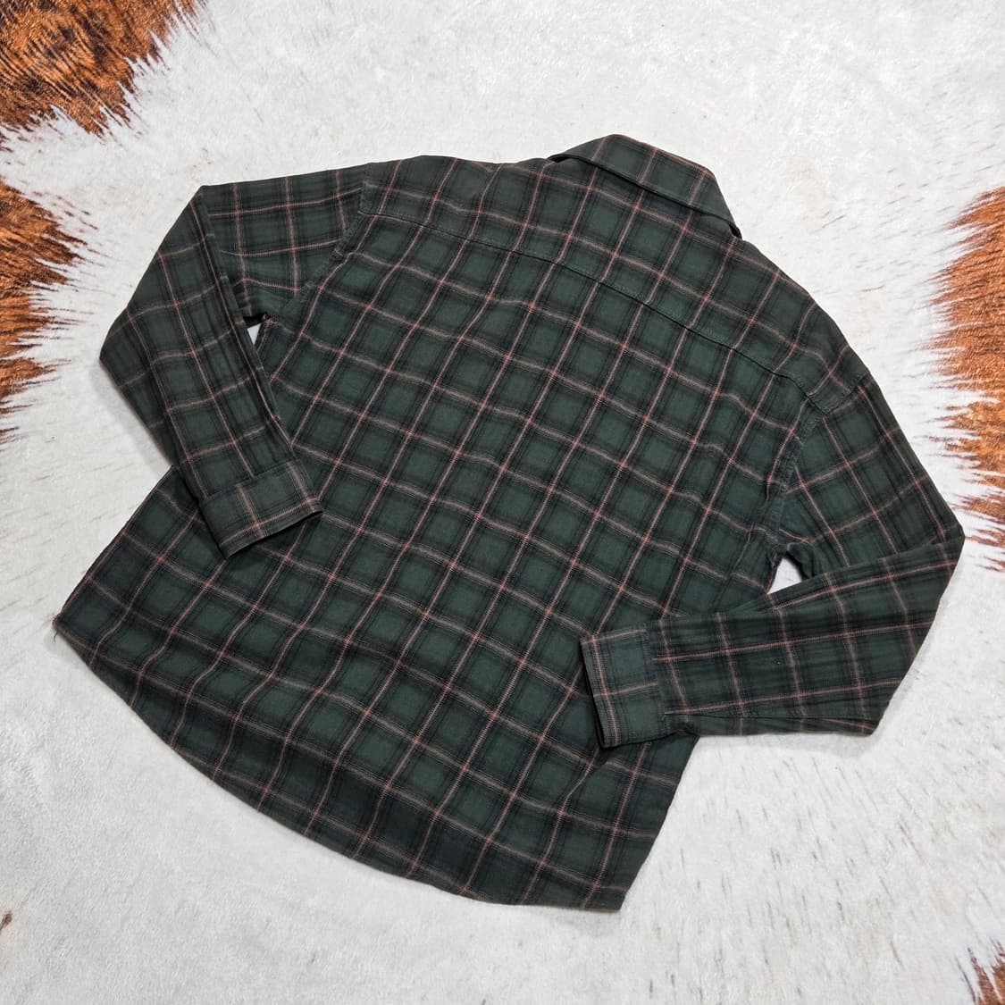 필루미네이트 그린 브라운 체크 셔츠 상품이미지4