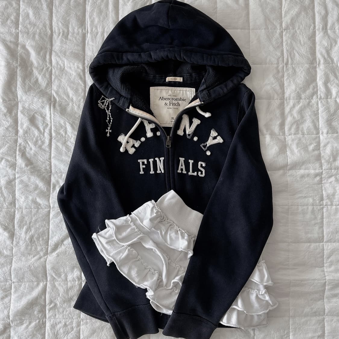 아베크롬비 XL 네이비 후드집업 상품이미지2