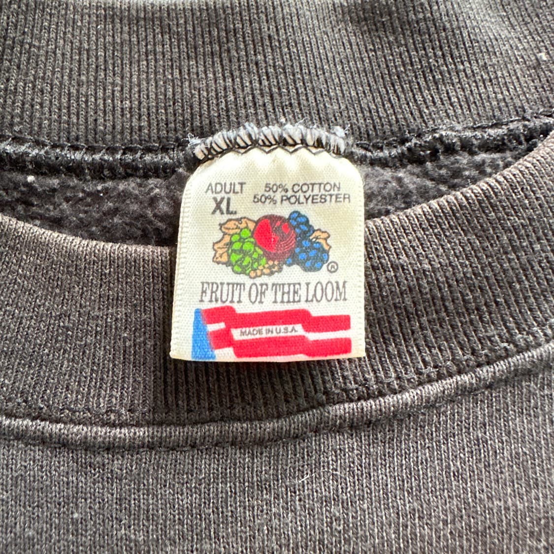 90s MADE IN USA 프룻오브룸 피싱 맨투맨 XL 상품이미지6