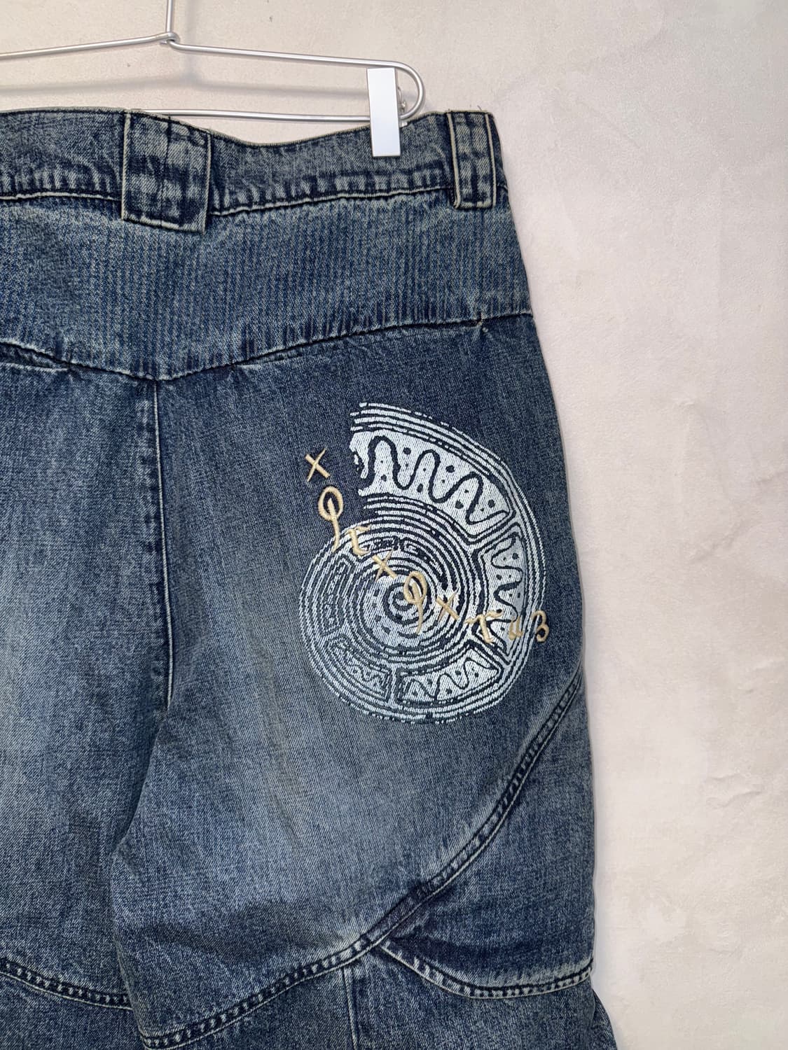 Ignota core:6 washed cargo pants blue  상품이미지2