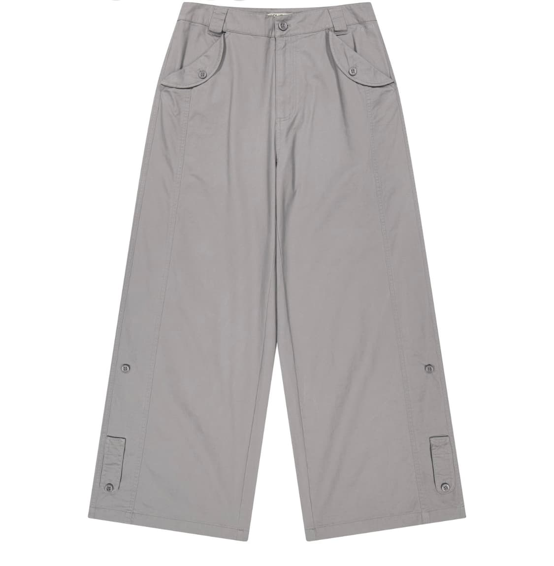 코이세이오 버튼 탭 팬츠 2 그레이 상품이미지1