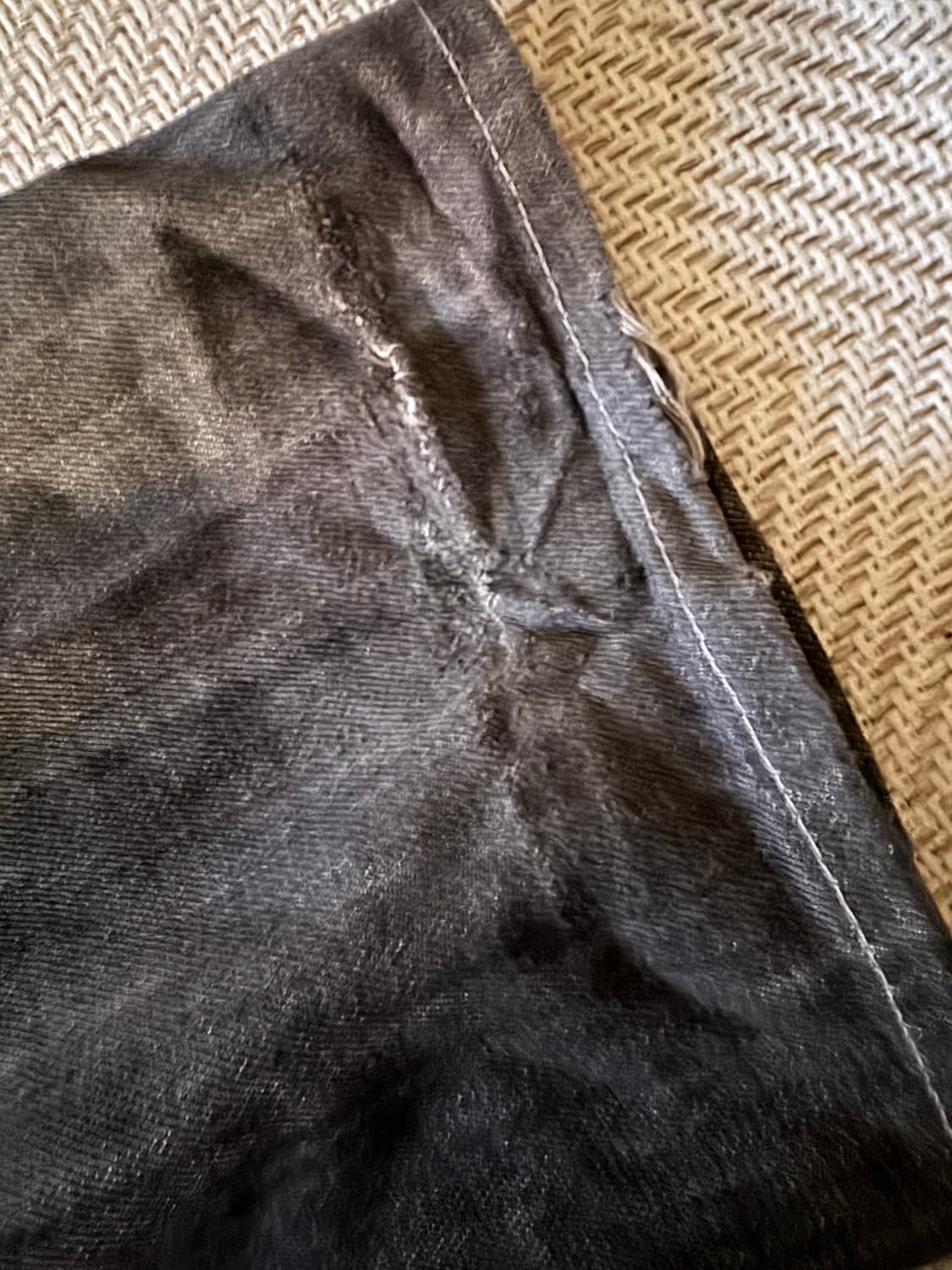 00s 빈티지 칼하트 워싱 블랙 던가리 카펜터 팬츠 30x34 상품이미지4