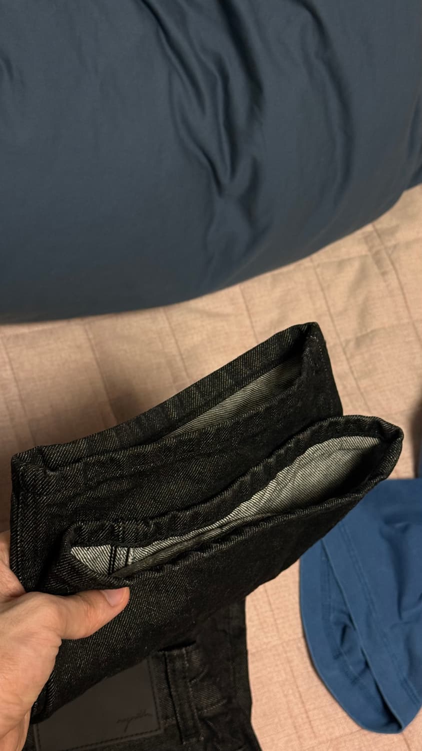 [M] youth straight denim washed black 상품이미지2