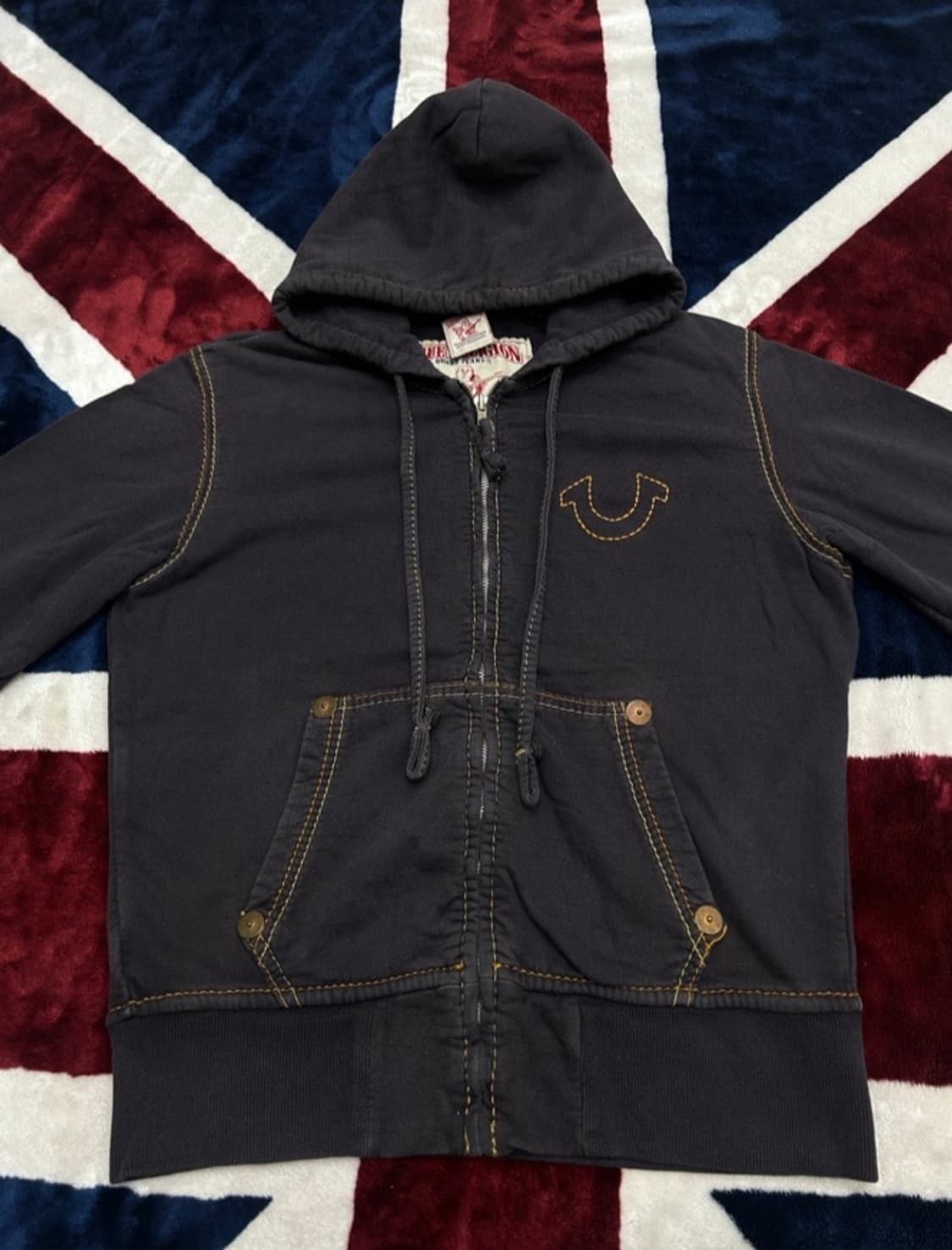 트루릴리전 스티치 기모 후드집업  상품이미지2