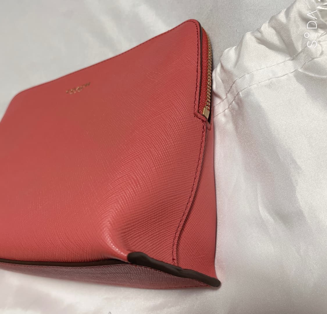 코치 미니 파우치 코랄 상품이미지5