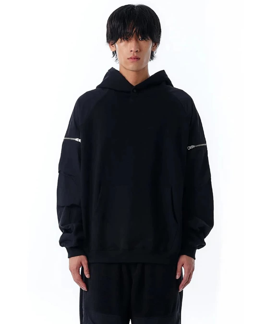 오와이 OY 패널 컨트레스트 포켓 후드티 R2269 상품이미지2