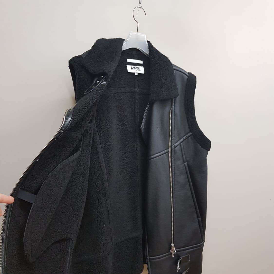 MM6 메종마르지엘라 오버사이즈 무스탕 베스트 it 42사이즈 상품이미지5