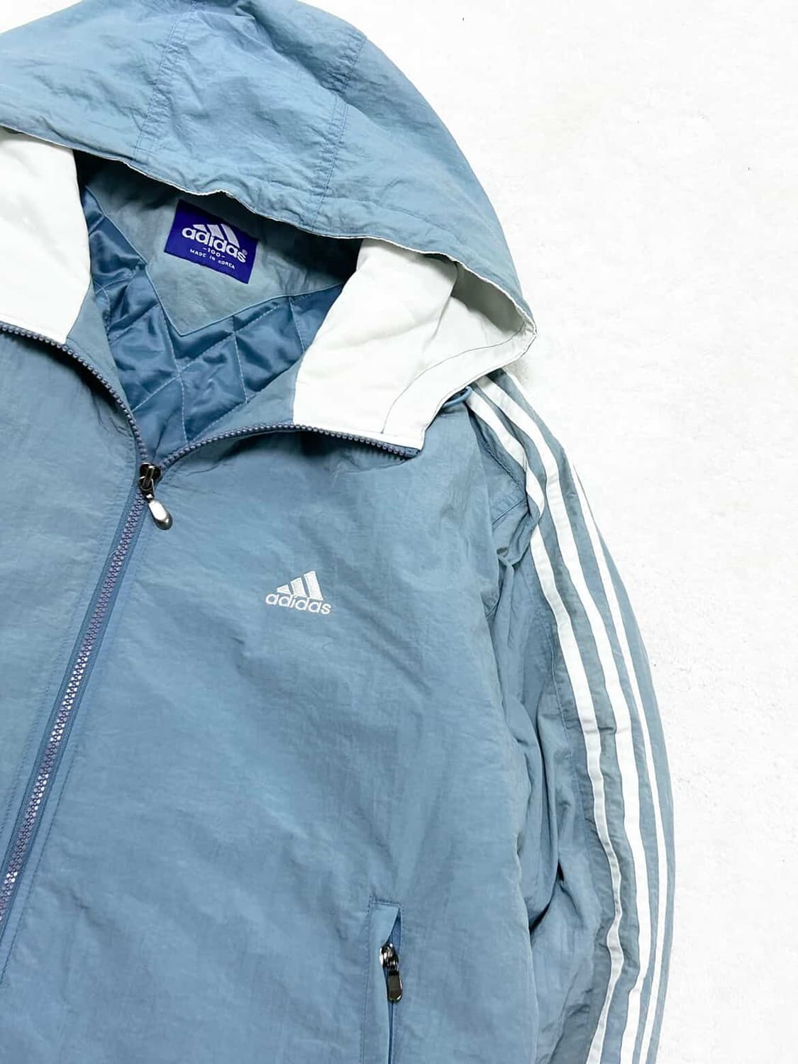 아디다스 90‘s 뮤트하늘 삼선 누빔자켓 상품이미지6