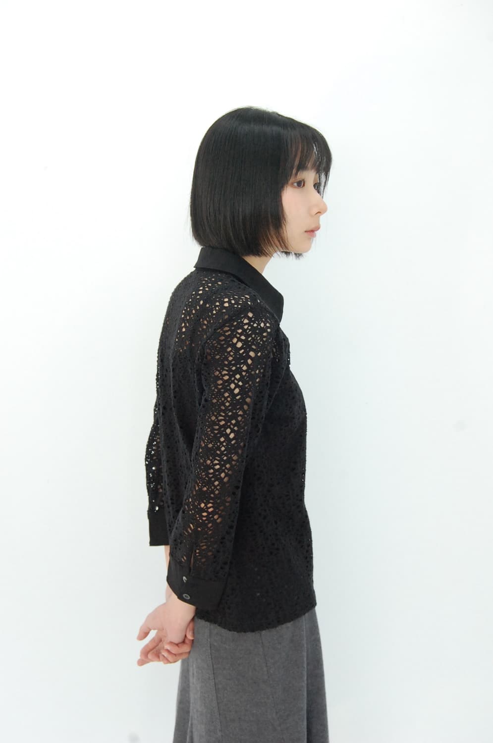 Premiere cotton damage blouse 상품이미지2