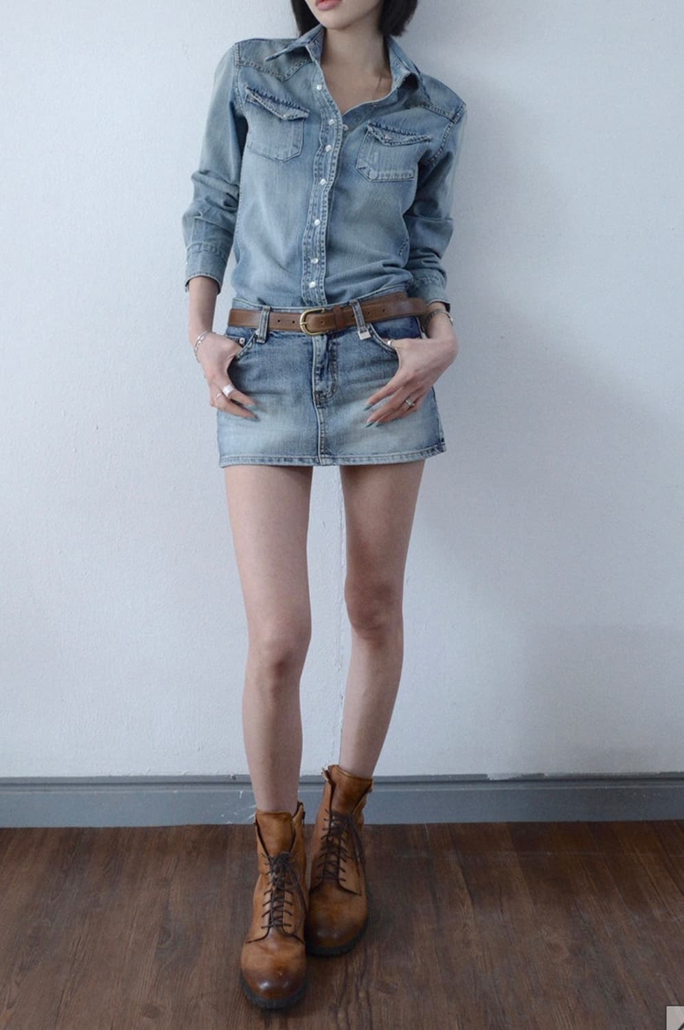 페일제이드 Hand Brush Vintage Denim Shirts 상품이미지3