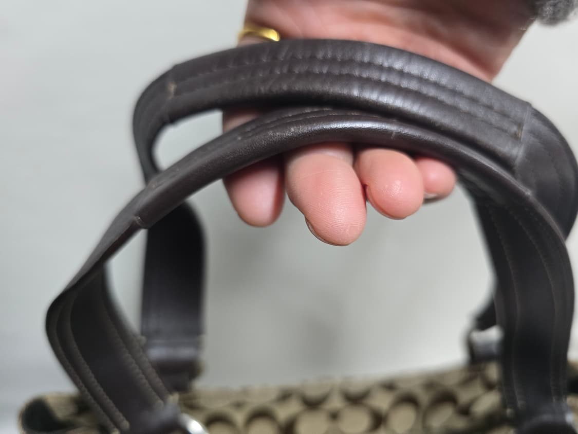 코치 자가드. 스웨이드 숄더백(보부상백) 상품이미지7