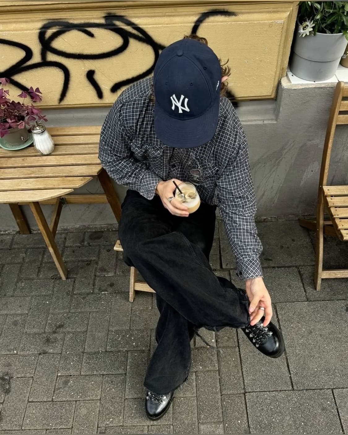 빈티지 하이킹슈즈 트레킹화 블랙 270-275 상품이미지9