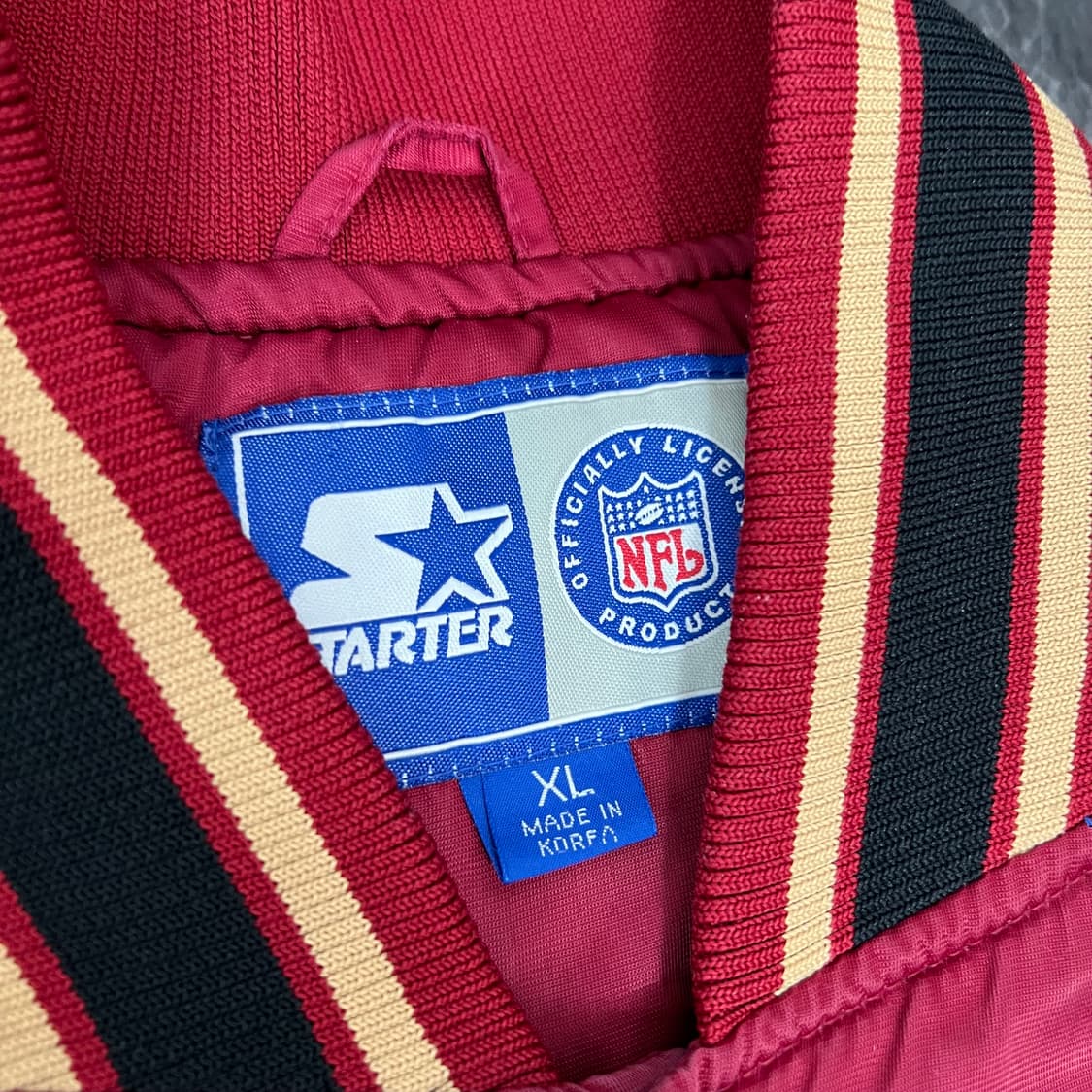스타터 NFL 샌프란시스코 스타디움 바시티 자켓 상품이미지4