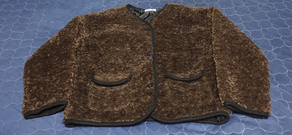 JIA JIA 라운드 뽀글이 가디건 자켓 브라운 (F) 상품이미지1