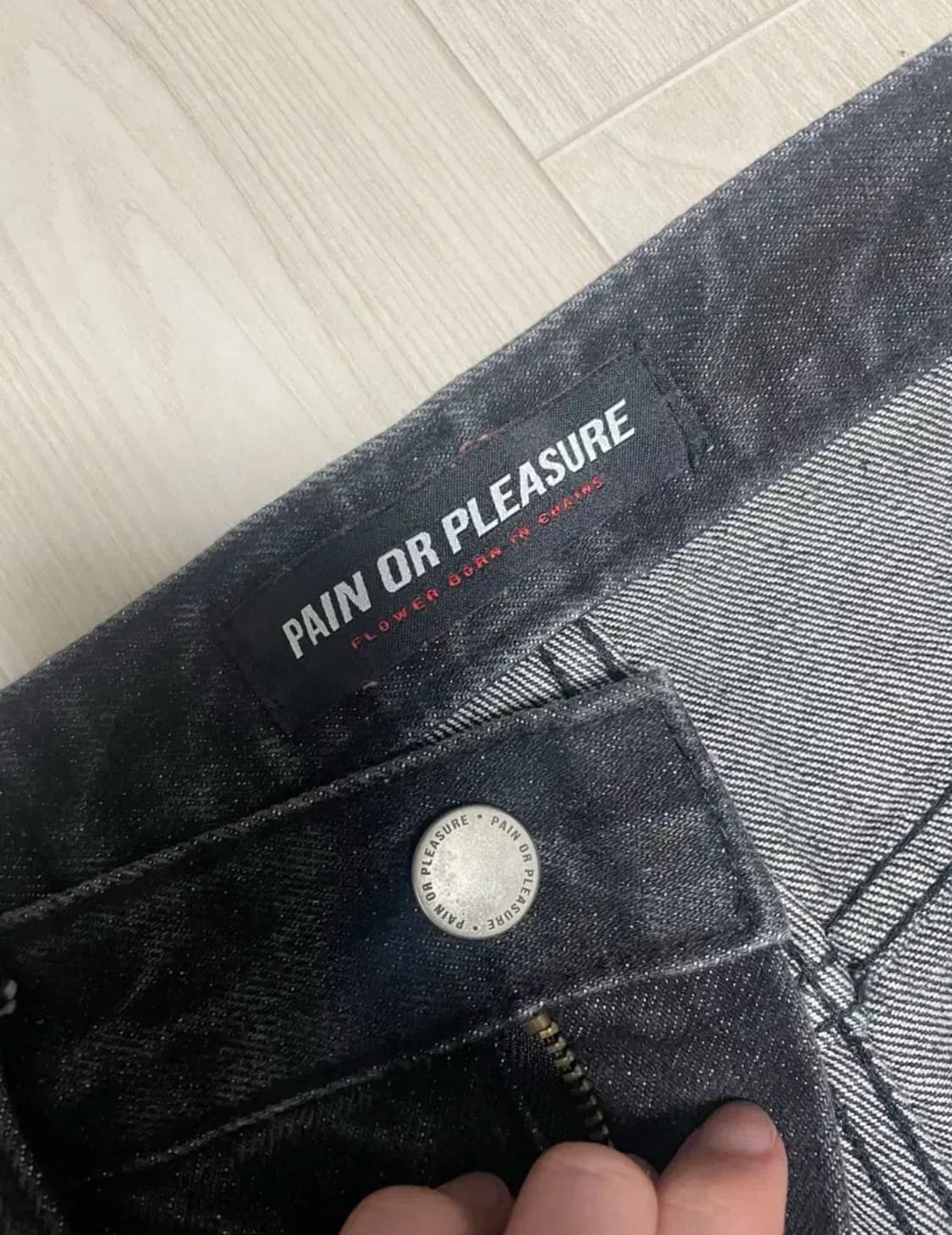 페인오어플레져 DENIM PANTS black 상품이미지5