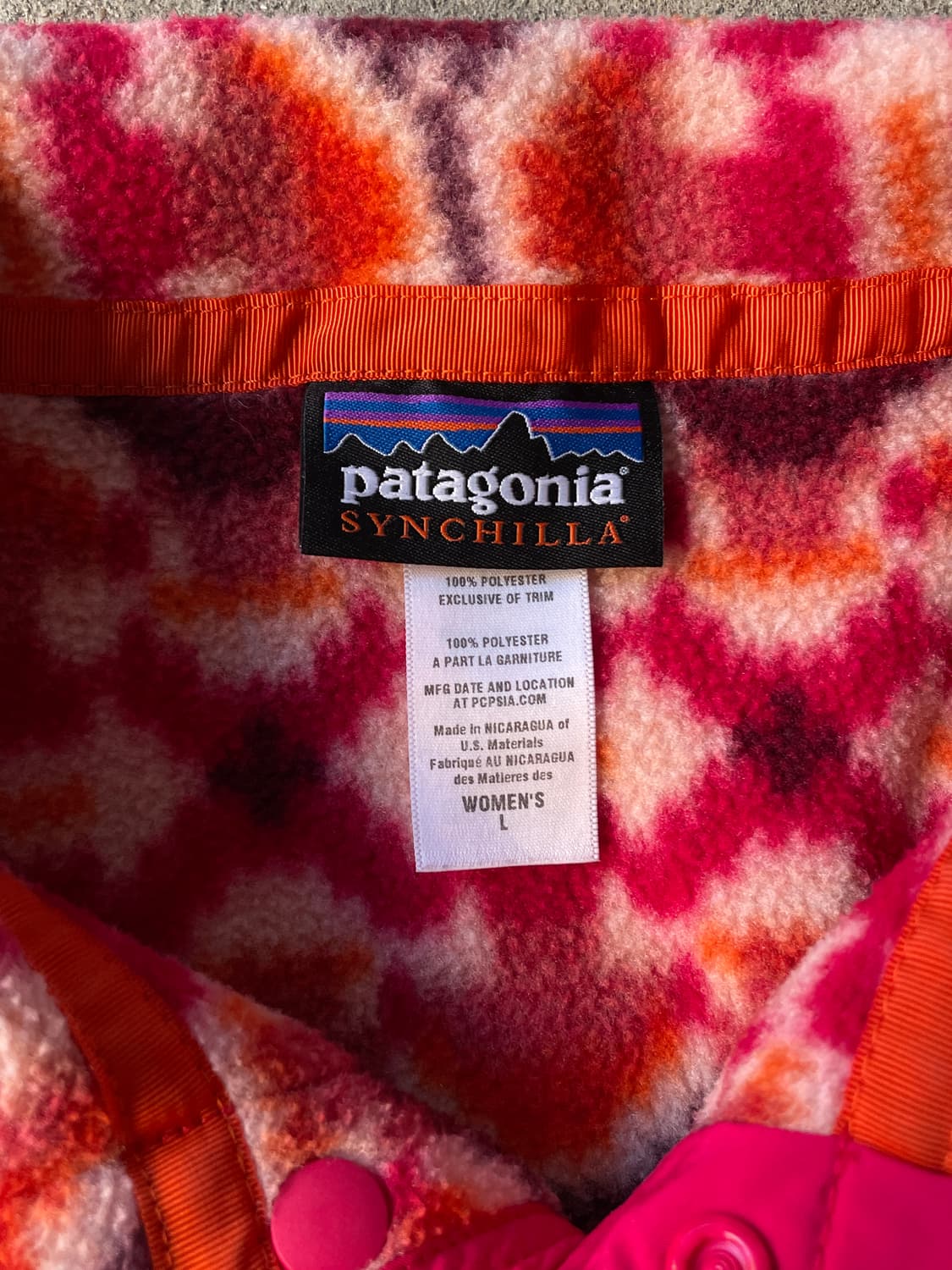 Patagonia Synchilla Aztec Pink Snap-T 상품이미지9